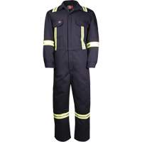 Westex UltraSoft&reg; Deluxe Coveralls with Reflective Material, Size 36, Navy Blue, 8.7 cal/cm² Oxymax Inc