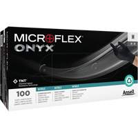 Gants Onyx, Petit, Nitrile, 3,5 mils, Sans poudre, Noir Oxymax Inc
