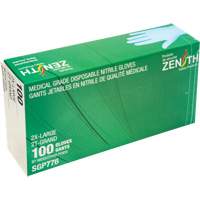 Gants jetables de calibre m&eacute;dical r&eacute;sistants &agrave; la perforation, 2T-Grand, Nitrile, 4,5 mils, Sans poudre, Bleu, Classe 2 Oxymax Inc