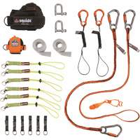 Squids&reg; 3186 Iron/Steel Worker's Tool Tethering Kit Oxymax Inc