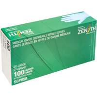 Puncture-Resistant Medical-Grade Disposable Gloves, 2X-Large, Nitrile, 3.5-mil, Powder-Free, Blue, Class 2 Oxymax Inc