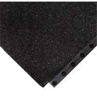 24/Seven&reg; Locksafe&reg; Anti-Fatigue Mat, Textured, 3' x 3' x 5/8", Black, Nitrile Oxymax Inc