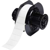 B33 Polyamide Coated Cloth Labels, Nylon, 1.5" L x 0.75" H, White Oxymax Inc