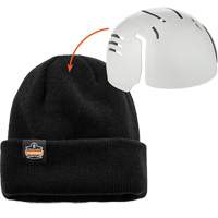 Tuque en tricot c&ocirc;tel&eacute; avec fermeture &agrave; glissi&egrave;re et casque antichoc &agrave; ins&eacute;rer N-Ferno, Taille unique, Noir Oxymax Inc