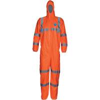 HV High Visibility Coveralls with Hood, Small, Orange, Tyvek&reg; 500 Oxymax Inc