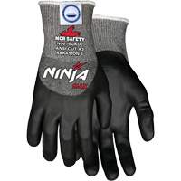 Ninja&reg; Max Cut Resistant Gloves, Size Medium, 10 Gauge, Bi-Polymer Coated, Dyneema&reg; Shell, ASTM ANSI Level A3 Oxymax Inc