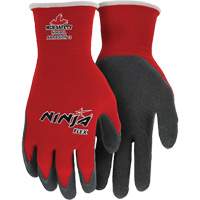 Ninja&reg; Flex Coated Gloves, Large, Rubber Latex Coating, 15 Gauge, Nylon Shell Oxymax Inc