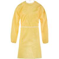 ChemMax&reg; 1 Gown, One Size, Yellow, Polyethylene/Polypropylene Oxymax Inc