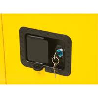 Flammable Storage Cabinet, 12 gal., 1 Door, 23" W x 35" H x 18" D Oxymax Inc