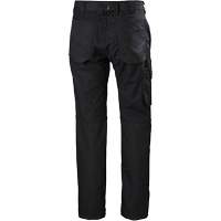 Pantalons d'entretien Oxford, Poly-coton, Noir, Taille 30, Entrejambe 30 Oxymax Inc