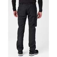 Pantalons d'entretien Oxford, Poly-coton, Noir, Taille 30, Entrejambe 30 SGU533 | Oxymax Inc