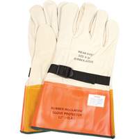 Leather Protector Gloves with Strap, Size 8, 12" L SGV615 | Oxymax Inc