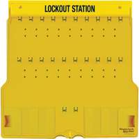 Trilingual Covered Lock Station, None Padlocks, 20 Padlock Capacity, Padlocks Not Included Oxymax Inc
