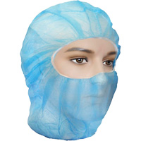 Cagoules de protection Care, Polypropyl&egrave;ne, Bleu Oxymax Inc