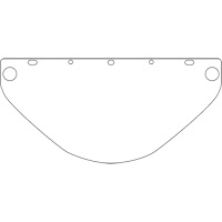 Visi&egrave;re de s&eacute;curit&eacute; universelle Dynamic, Polycarbonate, Teinte Transparent Oxymax Inc