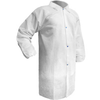 Care Lab Coat, Polypropylene, White, Small Oxymax Inc