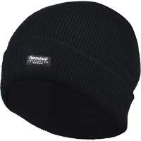 Lined Cuff Tuque, Thinsulate™ Lining, One Size, Black SGW712 | Oxymax Inc