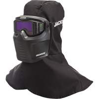 Rebel ADF Welding Mask, 3.5" L x 1.3" W View Area, 3/5-12 Shade Range, Black Oxymax Inc