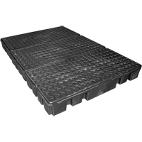 Black Diamond Low Profile Spill Pallet, 76.5 US gal. Spill Capacity, 72" x 49" x 6.5" Oxymax Inc