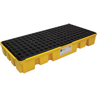 Low Profile Spill Pallet, 25.5 US gal. Spill Capacity, 49" x 24" x 6.5" Oxymax Inc