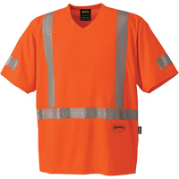 T-shirt de protection contre les rayons UV CoolPass<sup>MD</sup>, Petit, Orange haute visibilité SGY063 | Oxymax Inc