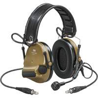 Casque VI NIB avec deux fils de sortie et rail arc Peltor ComTac, Style Bandeau, 23 dB Oxymax Inc