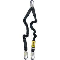 Arc Flash Lanyard, 4', Locking Snap Hook Center, Locking Snap Hook Leg Ends, Nylon Oxymax Inc