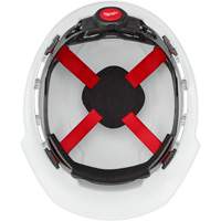 Casque de s&eacute;curit&eacute; &agrave; bordure avant, R&eacute;pond aux normes CSA type 1, Suspension Rochet, Ventil&eacute; Oxymax Inc