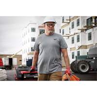 T-shirt de travail hybride, Hommes, Petit, Gris Oxymax Inc