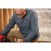 T-shirt de travail hybride, Hommes, Petit, Bleu Oxymax Inc