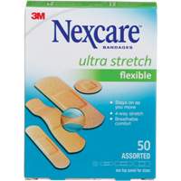 Pansements ultra-extensibles Nexcare, Assorti, Plastique, Non st&eacute;rile Oxymax Inc