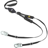 V-Series Utility Energy Absorbing Lanyard, 6', Snap Hook Center, Snap Hook Leg Ends, Nylon Oxymax Inc