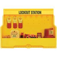 Premier Electrical Lockout Station, None Padlocks, 16 Padlock Capacity, Padlocks Not Included Oxymax Inc