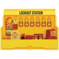 Premier Electrical Lockout Station, Thermoplastic Padlocks, 16 Padlock Capacity, Padlocks Included Oxymax Inc