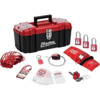 Trousse de cadenassage standard avec cadenas en thermoplastique Zenex, Ensemble Vanne, 13 composants compris Oxymax Inc