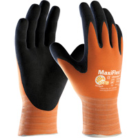 Gants sans coutures haute visibilit&eacute; ATG MaxiFlex Ultimate, Grand, R&ecirc;vetement Nitrile, Calibre 15, Enveloppe en Lycra/Nylon Oxymax Inc