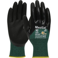 Gants r&eacute;sistants aux coupures dans un milieu de travail huileux ATG MaxiCut, Taille Grand, Calibre 15, Rev&ecirc;tement Nitrile, Enveloppe en Fil technique, ASTM ANSI niveau A2/EN 388 niveau 3/EN 388 niveau B Oxymax Inc