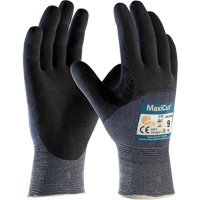 Gants r&eacute;sistants aux coupures en tricot sans couture ATG MaxiCut Ultra, Taille Grand, Calibre 15, Rev&ecirc;tement Nitrile, Enveloppe en Fil technique, ASTM ANSI niveau A3/EN 388 niveau 5/EN 388 niveau C Oxymax Inc