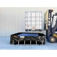 Ultra-IBC Berm&reg; Spill Berm, 400 US gal. Capacity, 6' W x 6' L x 18" H, L-Bracket Oxymax Inc