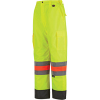 6041 Quebec Winter Traffic Control Pants, Polyester, X-Small, High Visibility Lime-Yellow Oxymax Inc