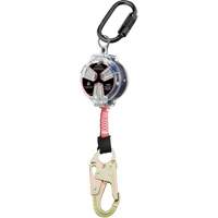 Cordage de s&eacute;curit&eacute; autor&eacute;tractable avec petit mousqueton Dynamic, 6', Polyester, Pivotant Oxymax Inc
