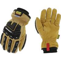 Coldwork Waterproof M-Pact&reg; Driver Gloves, 8, Grain Leather Palm, Elastic Cuff Oxymax Inc