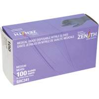 Medical Grade Disposable Gloves, Medium, Nitrile, 6-mil, Powder-Free, Black, Class 2 Oxymax Inc