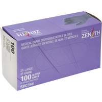 Medical Grade Disposable Gloves, 2X-Large, Nitrile, 6-mil, Powder-Free, Black, Class 2 Oxymax Inc