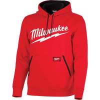 Chandail &agrave; capuchon de poids moyen avec logo Milwaukee, Hommes, Petit, Rouge Oxymax Inc