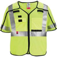 Gilet de s&eacute;curit&eacute; &agrave; maille d&eacute;tachable, Noir/Jaune lime haute visibilit&eacute;, Moyen/Petit Oxymax Inc
