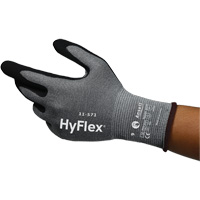 HyFlex&reg; 11-571 Cut-Resistant Gloves, Size 5, 15 Gauge, Nitrile Coated, Nylon/HPPE/Spandex Shell, ASTM ANSI Level A4/EN 388 Level D Oxymax Inc