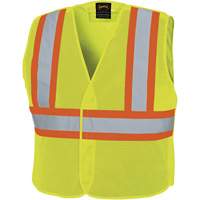 598P Tear-Away Mesh Safety Vest, High Visibility Lime-Yellow, Medium/Small, Polyester Oxymax Inc