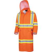 5630 Manteau long imperm&eacute;able The Rock 300D, Polyester, Petit, Orange haute visibilit&eacute; Oxymax Inc