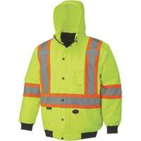 5023 Veste aviateur imperm&eacute;able 7 en 1, Polyester, Jaune lime haute visibilit&eacute;, Petit Oxymax Inc